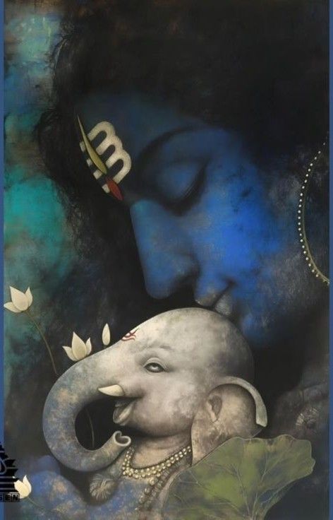 जब शिव ने प्रेम से चूमा, तब सृष्टि ने ममता को जाना।
बाप-बेटे का ये अद्भुत संग, ब्रह्मांड में सबसे पावन रंग। 💙🐘🙏

#महादेव #गणेशजी #ShivaGanesha