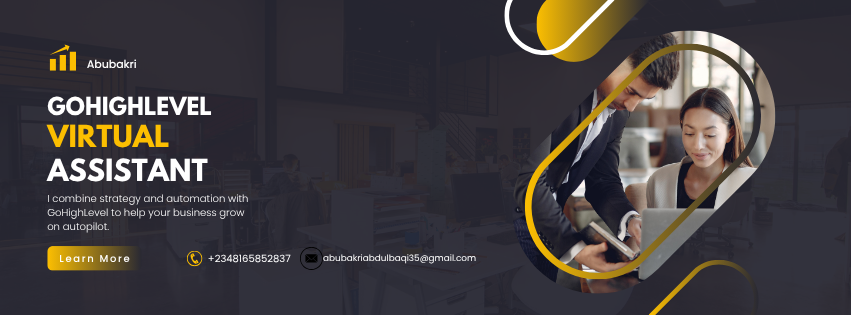 IAmAbubakriGHL's tweet photo. Your business deserves more than just tools It needs a strategy. I bring GoHighLevel expertise that turns clicks into clients
#gohighlevelexpert  #crm #gohighlevel @gohighlevel https://t.co/X3FpCMyC4h
