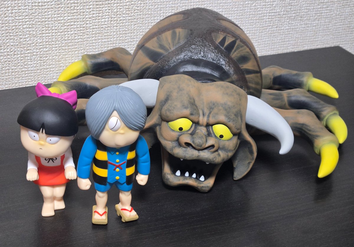 WFお出迎え品 ➁ サンガッツ本舗さんの牛鬼、鬼太郎、猫娘です。 牛鬼