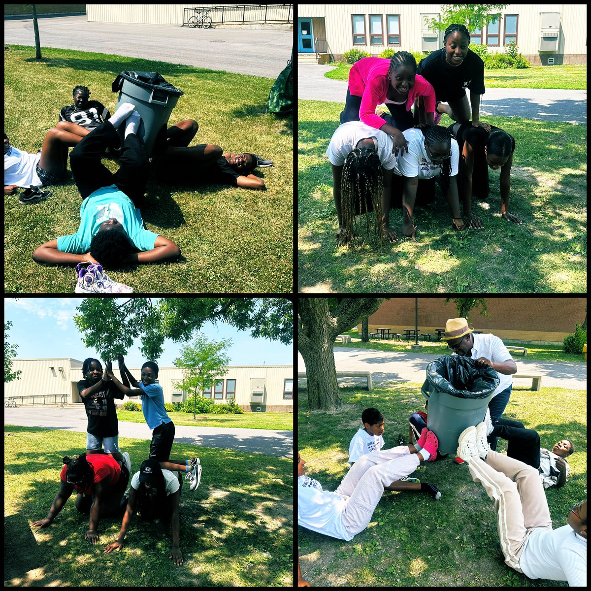 Ms_P_Hall's tweet photo. Day 2 of the @OttCatholicSB Summer Program was a hit! Coach Kevin did a lovely wellness workshop followed by a blessed visit from @mindfulnessmeg who dug deeper into conversation around owning your feelings followed by a scavenger. #ocsbBeCommunity @StPiusXOCSB #BlackJoy https://t.co/6PWcIzojYG