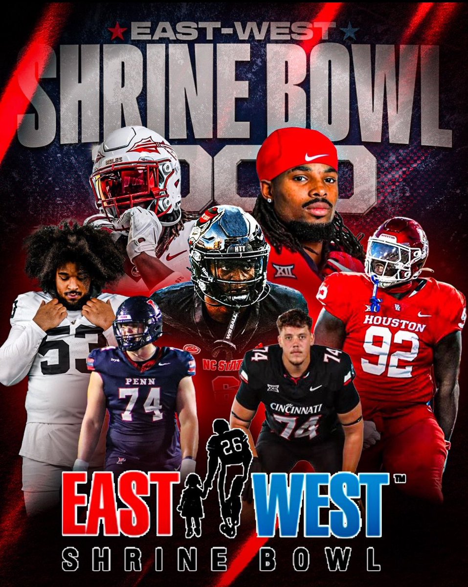 Locked in and making noise – 7 of our athletes named to the East-West Shrine Bowl 1000 Watchlist.  Big stage, bigger talent. 🏈🔥 #TBA #ShrineBowl #NIL