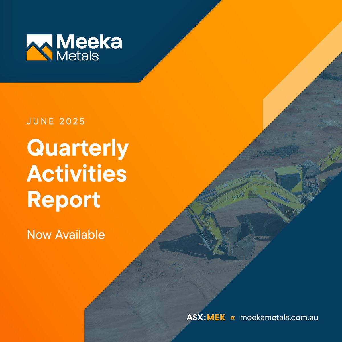 #ASXNews

$MEK.AX provides a summary of activities completed during the June 2025 quarter.

Commissioning of the processing plant was successfully underway and first #gold poured on 1 July, on schedule at the Murchison Gold Project.

See report: loom.ly/mJsAAh0

#ASX