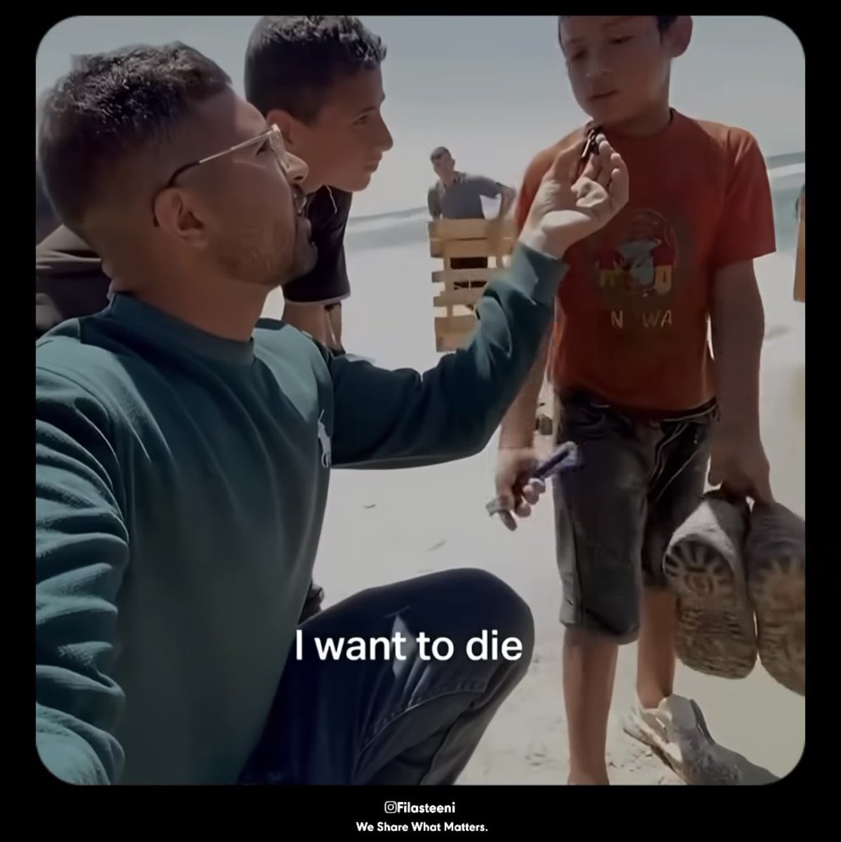 Children saying this in Palestine.

Children.