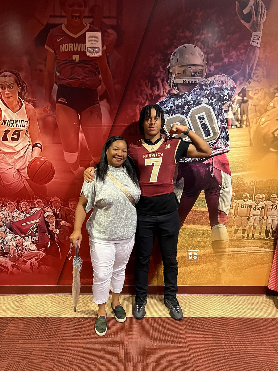 Aidan Munro (@aidan_1munro) on Twitter photo #AGTG After an amazing visit and conversation with <a href="/CoachRLiddy/">Ryan Liddy</a> I am blessed to say I have received an offer from Norwich University‼️Thank you to the <a href="/NorwichFB/">Norwich Football</a> coaching staff for the opportunity.
<a href="/THEcoachRussell/">Bill Russell</a> <a href="/CoachJohnsonOL/">𝘽𝙤𝙗𝙗𝙮 𝙅𝙤𝙝𝙣𝙨𝙤𝙣 𝙄𝙄𝙄</a> <a href="/CoachMalsonFB/">RJ Malson</a> <a href="/CoachPJ_Arcuri/">P.J. Arcuri</a> #AGTG After an amazing visit and conversation with <a href="/CoachRLiddy/">Ryan Liddy</a> I am blessed to say I have received an offer from Norwich University‼️Thank you to the <a href="/NorwichFB/">Norwich Football</a> coaching staff for the opportunity.
<a href="/THEcoachRussell/">Bill Russell</a> <a href="/CoachJohnsonOL/">𝘽𝙤𝙗𝙗𝙮 𝙅𝙤𝙝𝙣𝙨𝙤𝙣 𝙄𝙄𝙄</a> <a href="/CoachMalsonFB/">RJ Malson</a> <a href="/CoachPJ_Arcuri/">P.J. Arcuri</a>