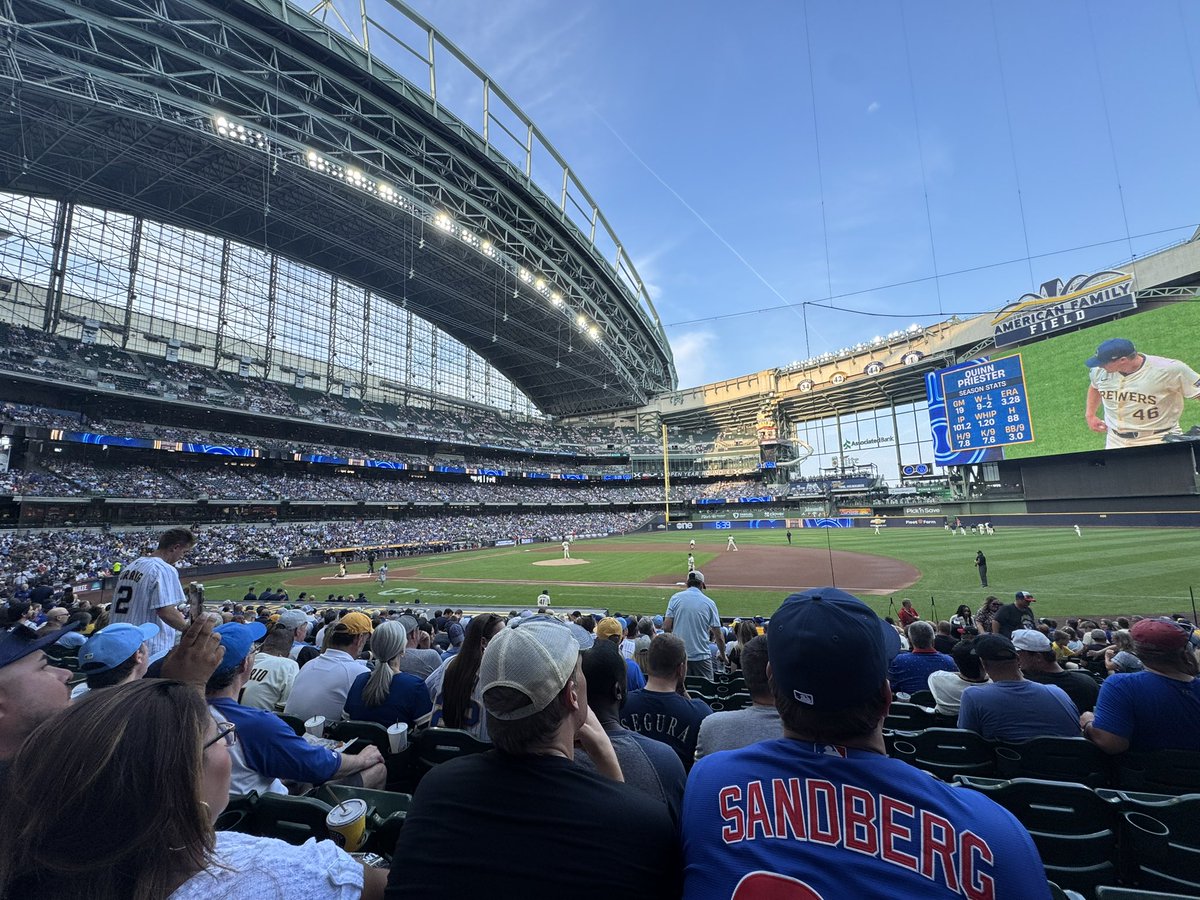Cubs in Milwaukee! #GoCubsGo