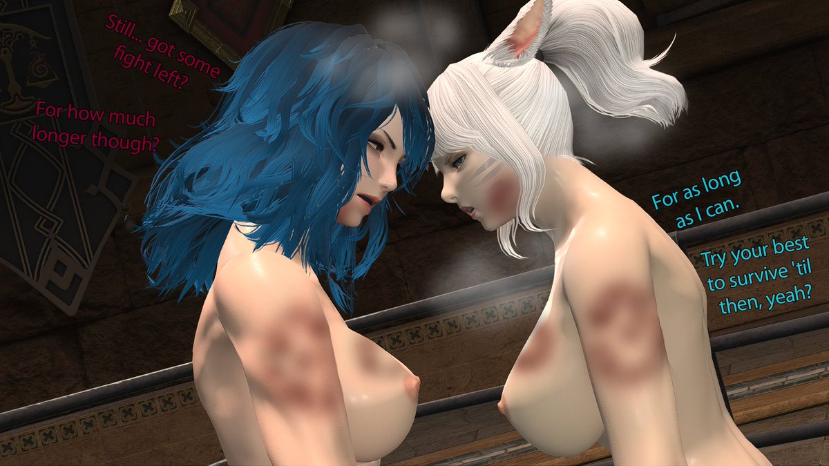 The fight's conclusion draws close!

When me and <a href="/Kanogibox/">Kanogi</a> were setting this up, these were my absolute favorite renders. Just two women, in the heat of the moment.

The conclusions'll be posted in the usual places (↓) this weekend! 

Catch up when you can; it'll be worth it!