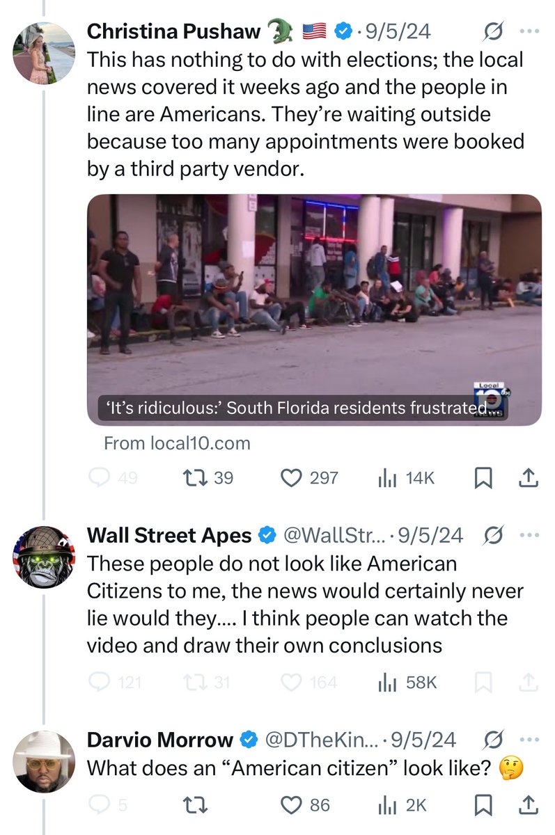 Wall Street Apes blocked me after <a href="/ChristinaPushaw/">Christina Pushaw 🐊 🇺🇸</a> and I called them out for trafficking in lies and racism.