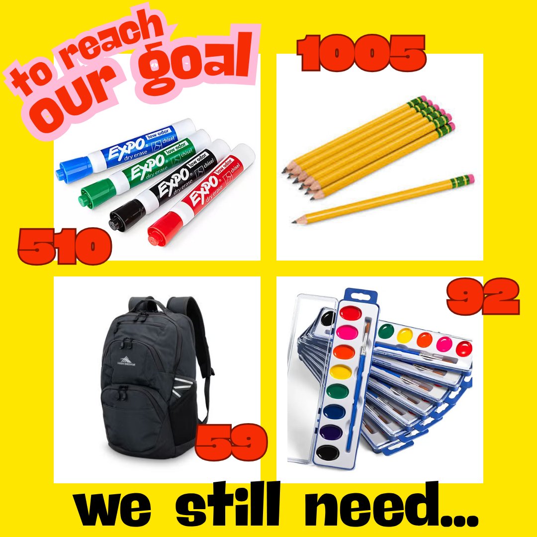 We’re counting down the final days of our School Supply Drive—and today we’re spotlighting the items we still need most!
📍Drop items at donation boxes around Eudora
💸 Or Venmo us (@EudoraSchoolsFoundation) and we’ll shop for you!
We’ll share more needs tomorrow.