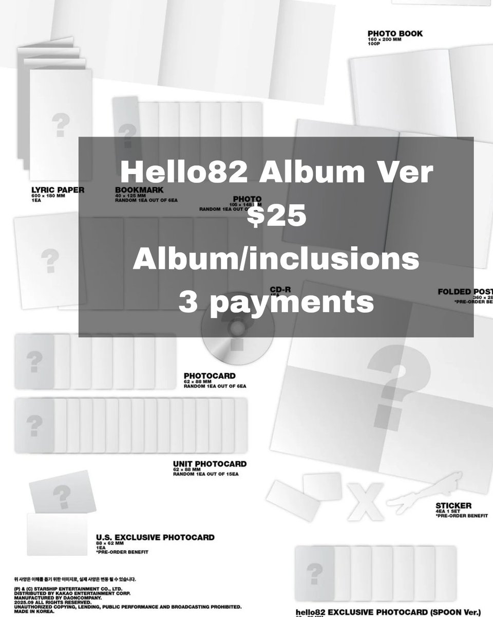 deathwolfraven's tweet photo. Monsta x Hello82 몬스타엑스  양도

Plz comment amount you want

Deadline 8/29 12am est

Price listed in photo
3 payments
Initial ems and doms 

Claimed
Digi 2/16
Album 2/16

Joohoney changkyun hyungwon kihyun shownu minhyuk i.m https://t.co/9WGRBpy4Kr