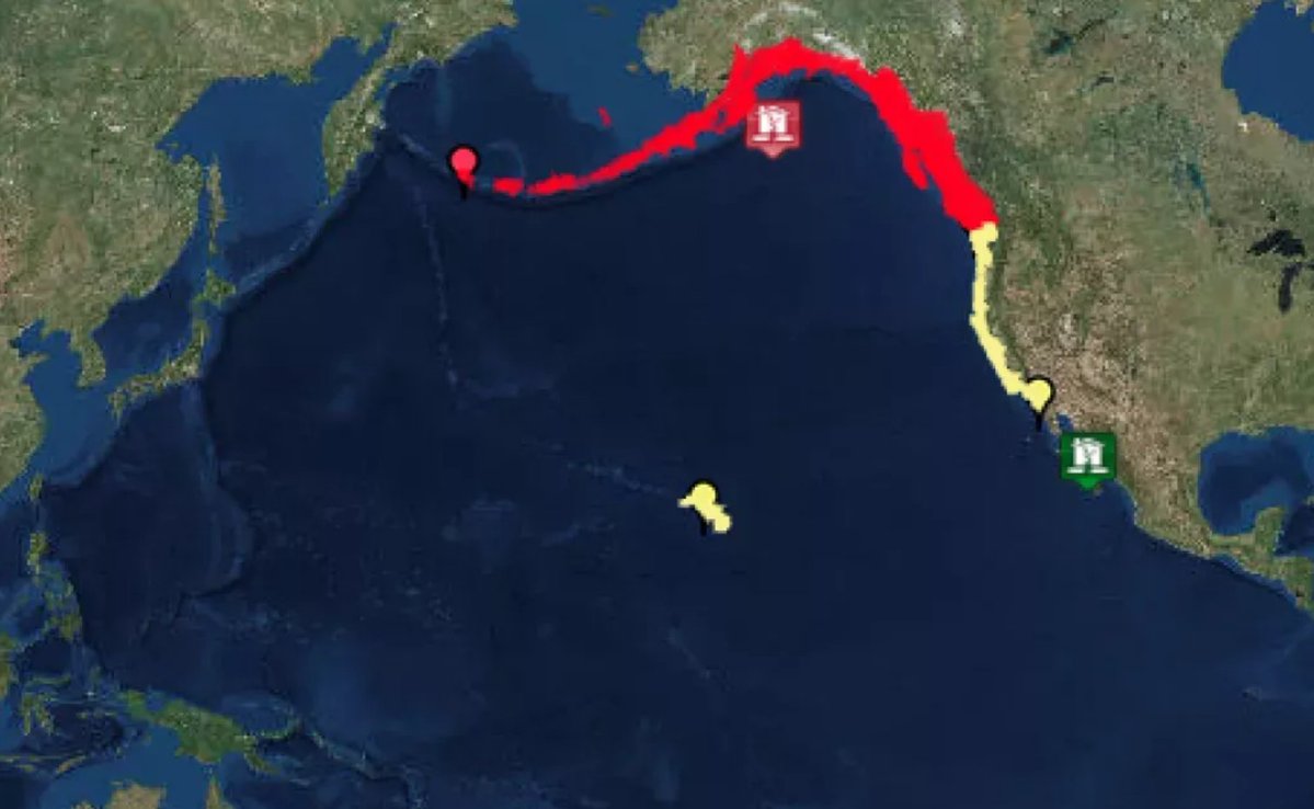 🔴CRIPTOVALUTE: Allerta tsunami per la costa occidentale degli Stati Uniti dopo un terremoto di magnitudo 8.7 al largo della Russia