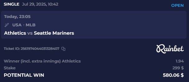 Athletics dont let me down 🤞😭