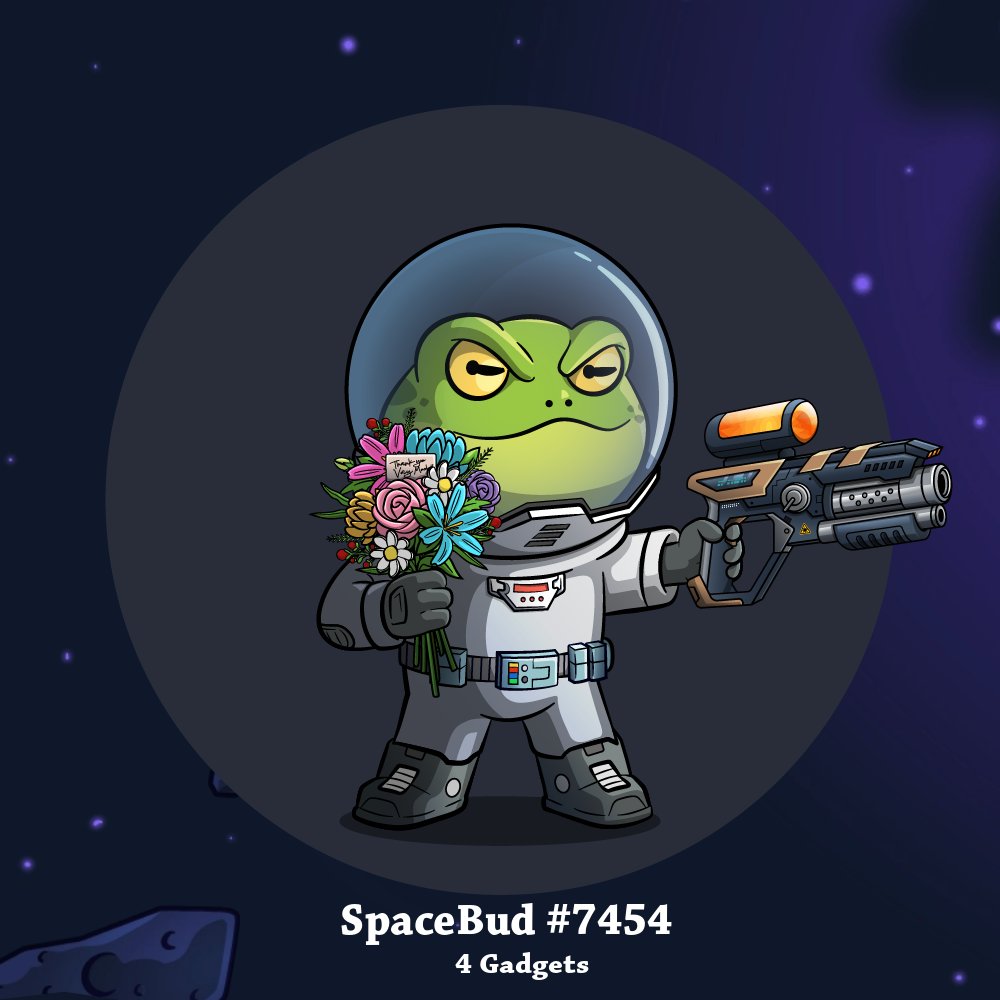 SpaceBud #7454 with Blaster (1.64%) sold for ₳1,299 ($1,015.46)

Buyer: $soca