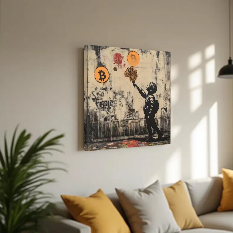 WattsToSats's tweet photo. Transform your walls from drab to Bitcoin fab with our killer canvas art on Etsy! #CryptoChic #WallStreetArt
https://t.co/Y59thPdlnp https://t.co/YeixefGoXh