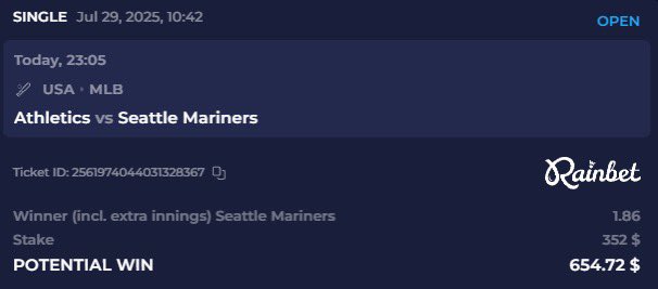 the Seattle Mariners gonna make me rich 💯