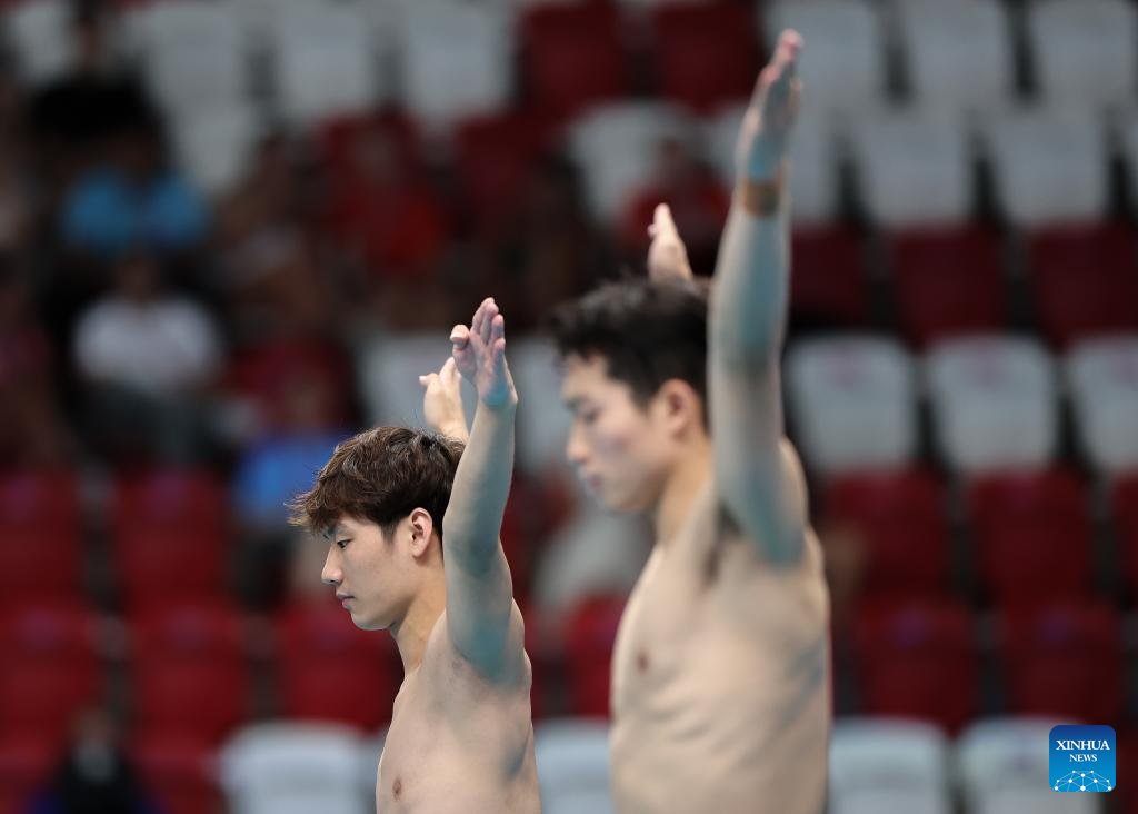 PDOAUS's tweet image. #China's Wang Zongyuan secured his fourth straight world title in the men's 3-meter #synchronized springboard event at the World Aquatics #Championships on Monday.
en.people.cn/n3/2025/0729/c…