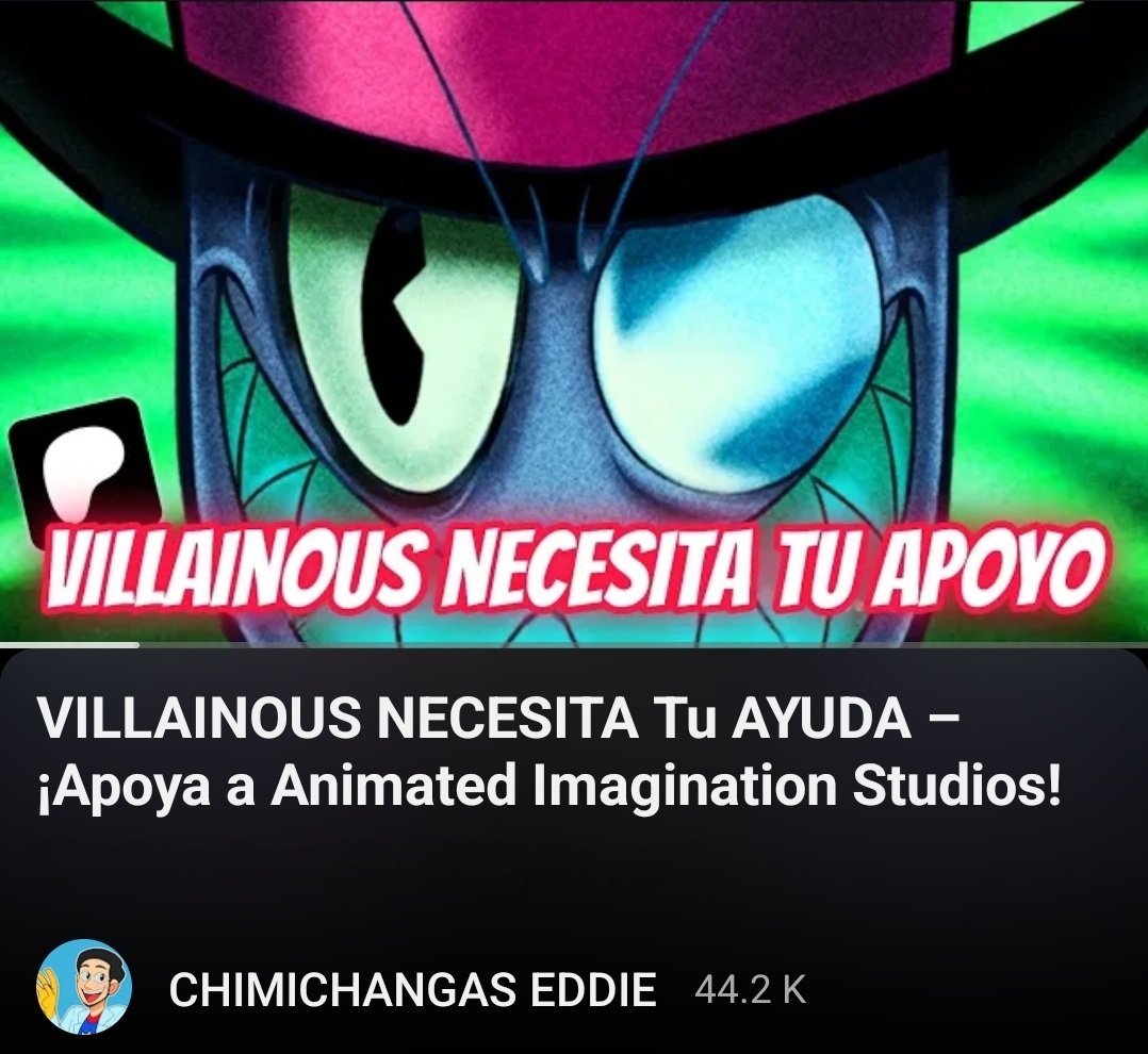 youtu.be/nVH0U6sz7kY?si…

¿Quieres ayudar a que se hagan mas capítulos de villanos?

En este video te explico como puedes ayudar económicamente 💸🎩 ya que existe una nueva manera de apoyar para crear mas contenido malvado 

NO SE LO PIERDAN!! 
#villainous #villanos #AlanIturiel