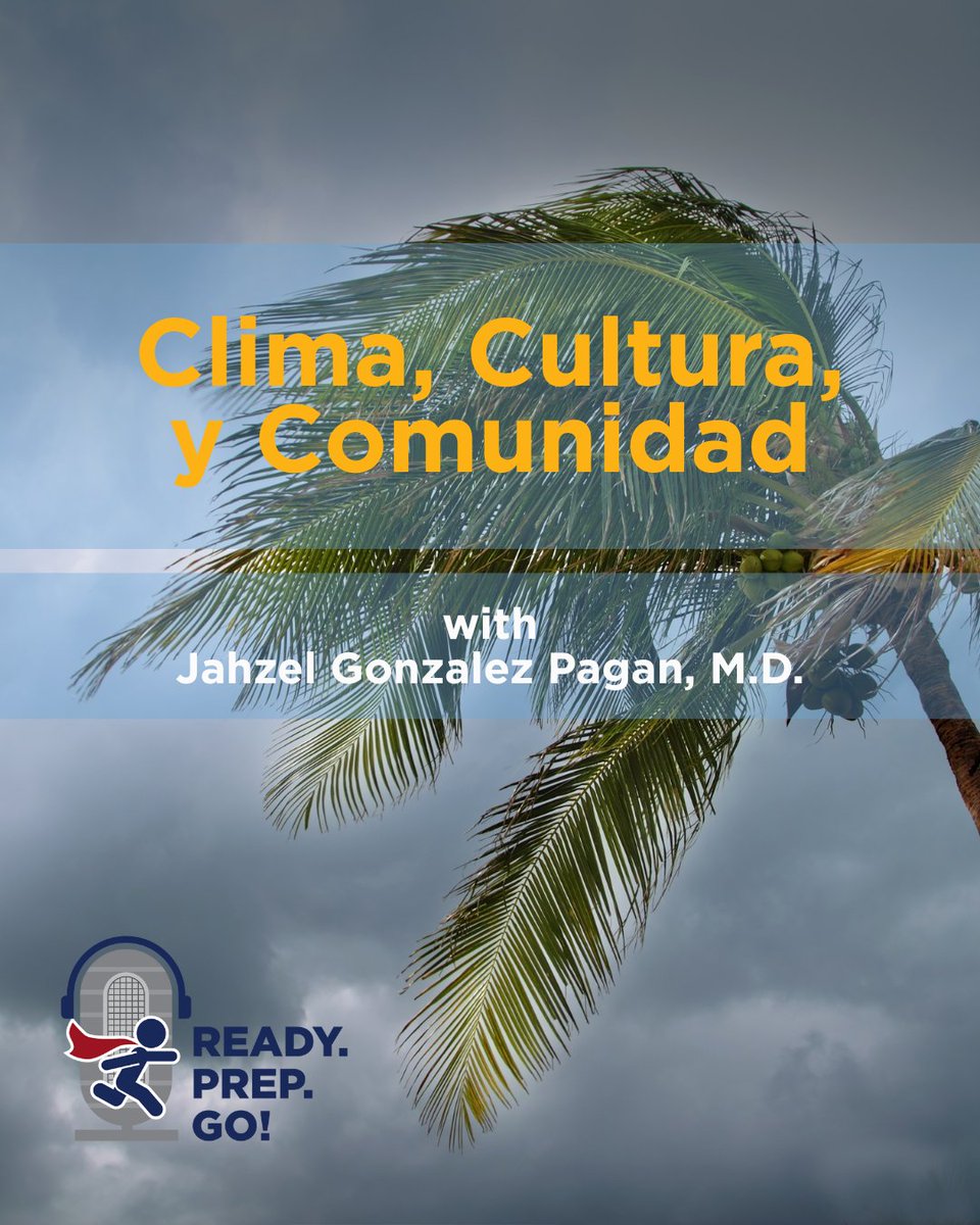 New 'Ready. Prep. Go!' podcast episode! Dr. Jahzel Gonzalez Pagan joins Dennis Ren to share powerful stories of resilience, healthcare, and recovery in Puerto Rico after Hurricane Maria. Tune in now: tinyurl.com/3bxhvu9j #DisasterPreparedness #PPNStayReady