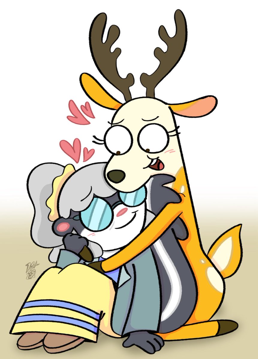 doodlesbawesome's tweet image. OC X CANON YAAAY #Kiff #KiffDisney #KIFFSWEEP #KiffOC #MissDeerTeacher