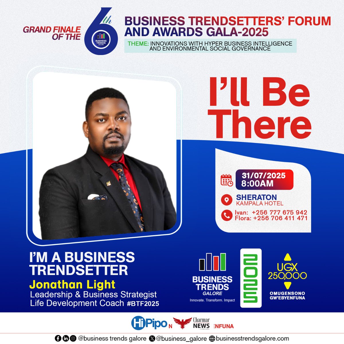 Jonathan Light, Leadership and Business Strategist will be at #BTF2025. Join the global brightest minds as we explore the future of hyper business intelligence and ESG. #ESG
▶️ 100+ Industry leaders
▶️ 50+ Exhibitors
▶️ Business Awards Gala
☎️ Book your seat now.