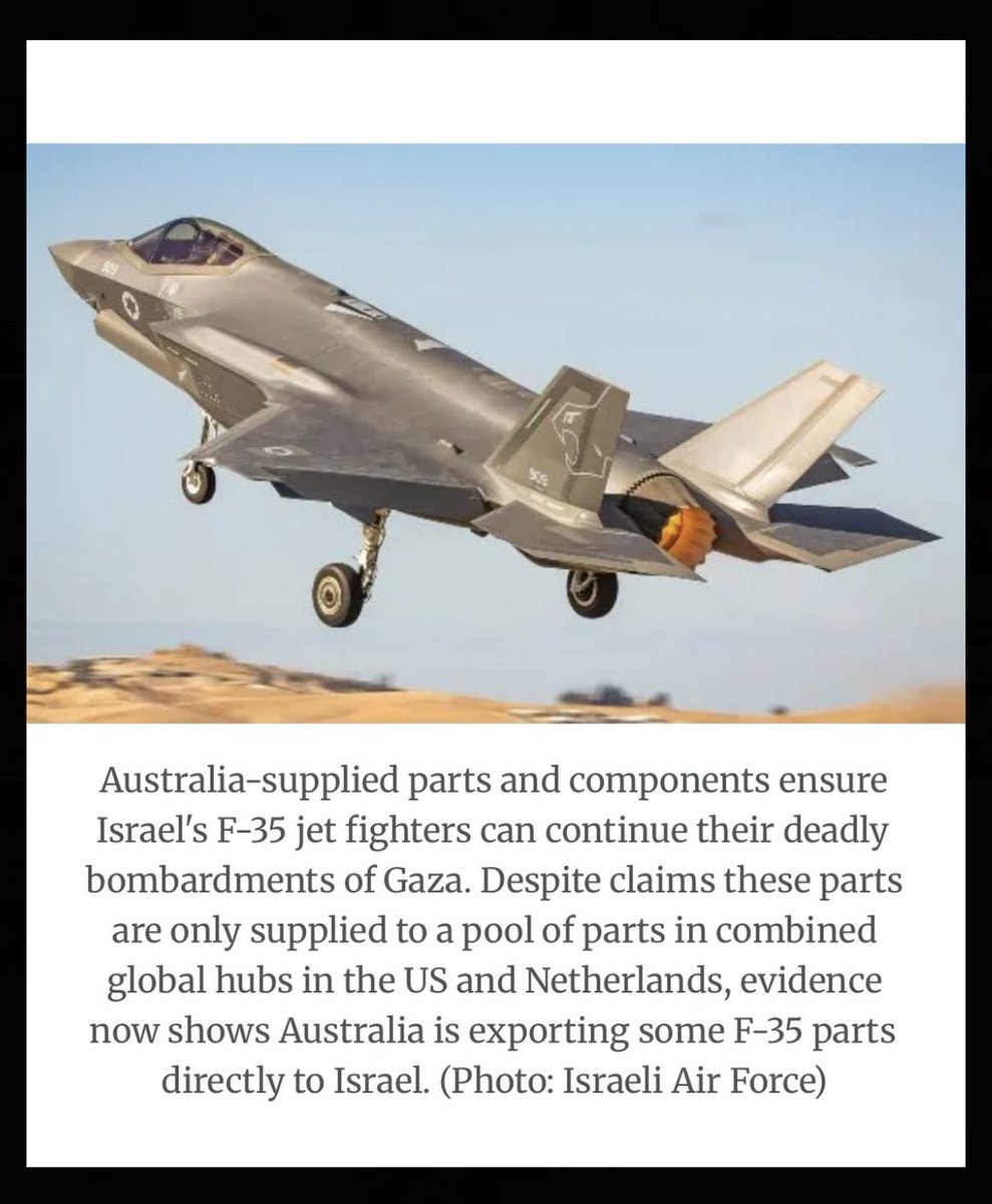 Reporting by Declassified Australia has been cited in calls for sanctions and a military export ban on Israel. 

“Despite the spin from the Albanese Government, it is not in dispute that the Government has allowed weapons and weapon parts from Australia to be sent to Israel,”