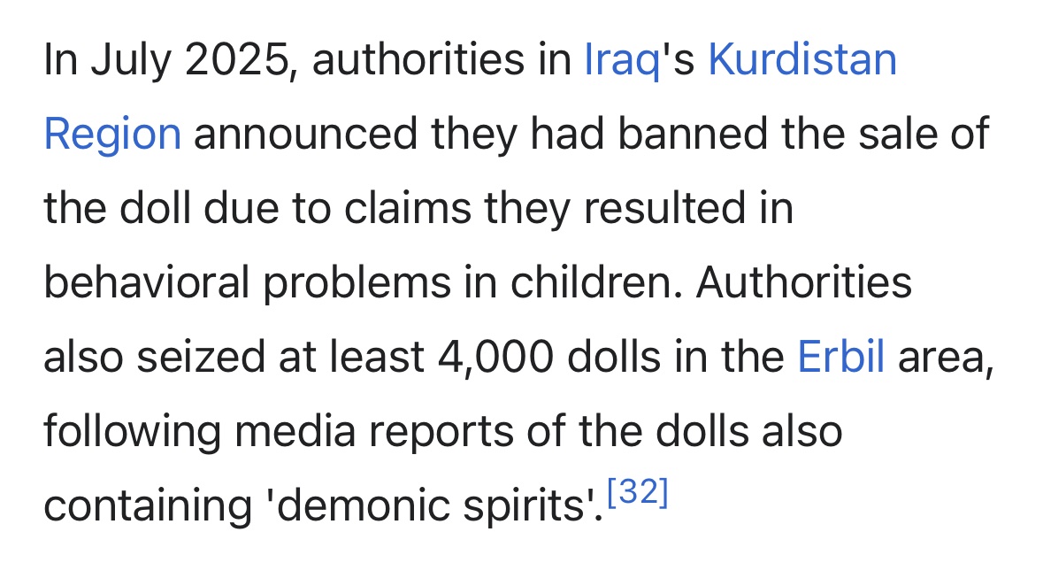The Iraqis are wiser than we are wrt Labubu