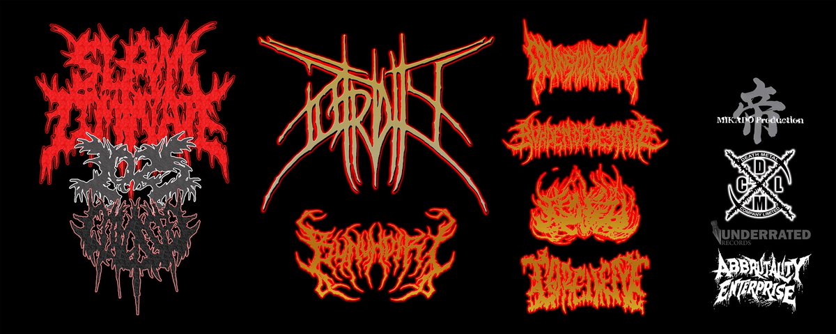 デスメタル株式会社企画名物？となりつつあるフェイスタオル。最高のデザインで仕上がっております。
6枚のみですが会場でも販売予定です。1枚4,000円です。