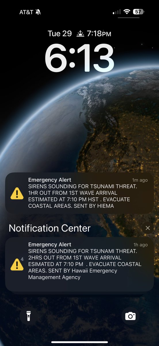 1hr to first wave 🌊! Hope all my Hawaii fam up high! Be safe everyone by the ocean! 🏄🏻‍♂️ 🙏🏽