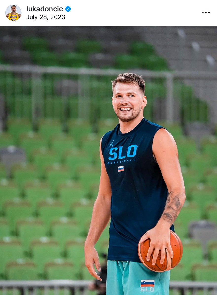 SloHoopsFan's tweet image. This is how Luka looked like 2 years ago while preparing for the 2023-24 season where he would average 34-10-9, dropped 73 in a game and dragged the team to the Finals. It was the best season of his career.