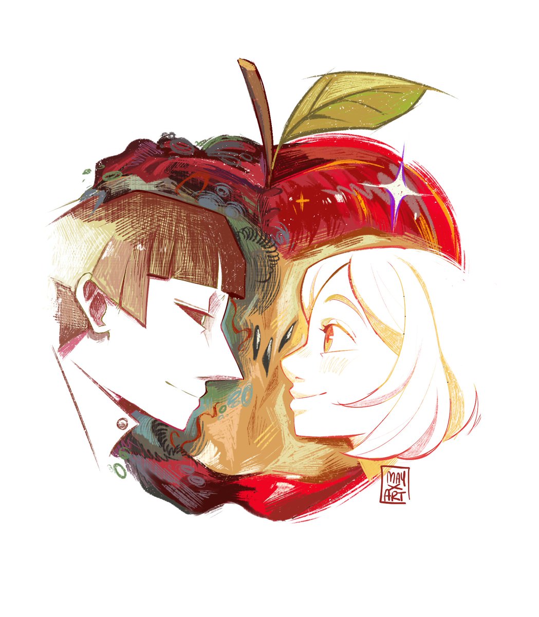 Quise hacer el trend con mis Ocs Diana y Liam 
#appletrend #oc #originalcharacter