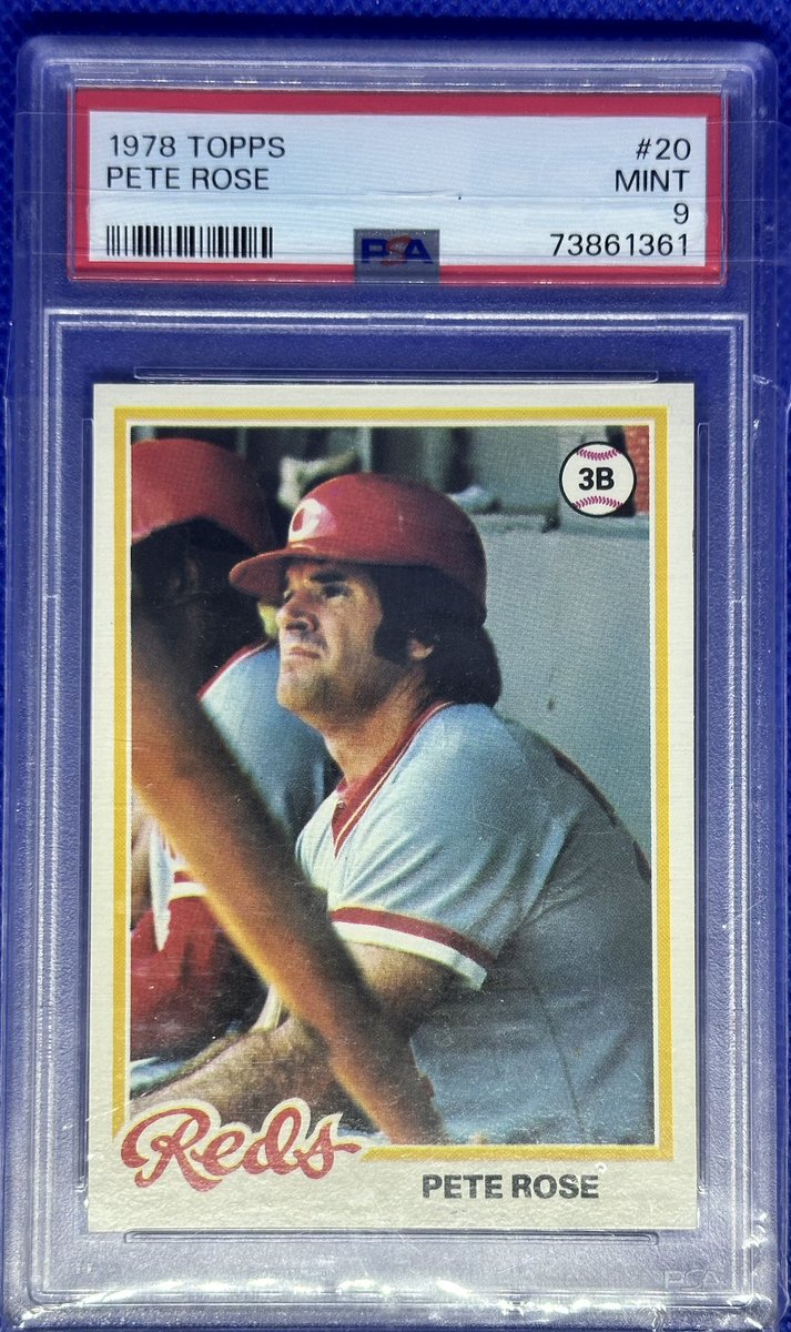 DocsSportsCard1's tweet image. Come join the stack sale! “Vintage house cleaning!”

$90

1978 Topps Pete Rose  * PSA 9 MINT!!! *

Plz see pinned tweet for rules and info.  Thx for looking! 😃