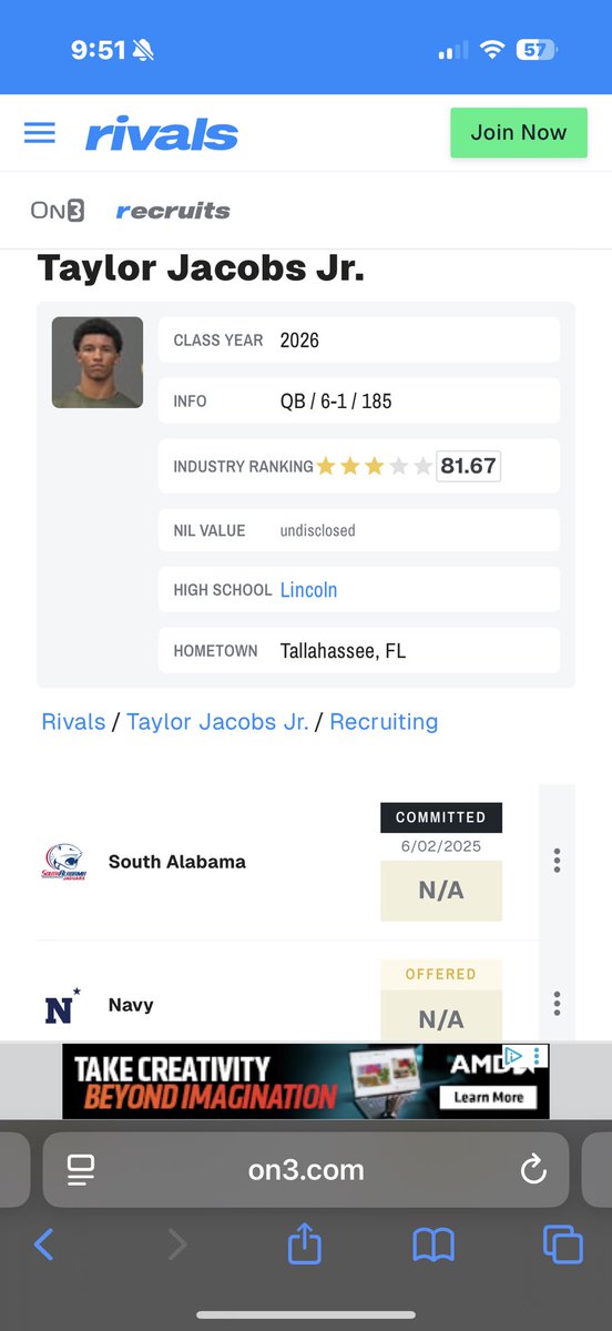 Taylor Jacobs Jr (TJ) (@t_jacobs3) on Twitter photo 10th ranked QB in Florida per <a href="/On3sports/">On3</a> Thank you! <a href="/williamsmike__/">Mike Williams</a> <a href="/247recruiting/">247Sports Recruiting</a> <a href="/247Sports/">247Sports</a> <a href="/Cubs_Pelicans17/">South Alabama barstool</a> <a href="/ChadCreamer21/">Chad Creamer</a> <a href="/QB_CoachColeman/">Nick Coleman</a> <a href="/CoachTimGreene/">Tim Greene</a> <a href="/CoachDJ_WRA/">DJ McCarthy</a> <a href="/HenryBurris/">Henry Burris</a> <a href="/CoachHeck_/">Keith Heckendorf</a> <a href="/CoachZCrisler/">Zach Crisler</a> <a href="/Linc_TrojansFB/">Lincoln Trojans Football</a> <a href="/kezmccorvey/">Coach Kez McCorvey</a> 10th ranked QB in Florida per <a href="/On3sports/">On3</a> Thank you! <a href="/williamsmike__/">Mike Williams</a> <a href="/247recruiting/">247Sports Recruiting</a> <a href="/247Sports/">247Sports</a> <a href="/Cubs_Pelicans17/">South Alabama barstool</a> <a href="/ChadCreamer21/">Chad Creamer</a> <a href="/QB_CoachColeman/">Nick Coleman</a> <a href="/CoachTimGreene/">Tim Greene</a> <a href="/CoachDJ_WRA/">DJ McCarthy</a> <a href="/HenryBurris/">Henry Burris</a> <a href="/CoachHeck_/">Keith Heckendorf</a> <a href="/CoachZCrisler/">Zach Crisler</a> <a href="/Linc_TrojansFB/">Lincoln Trojans Football</a> <a href="/kezmccorvey/">Coach Kez McCorvey</a>
