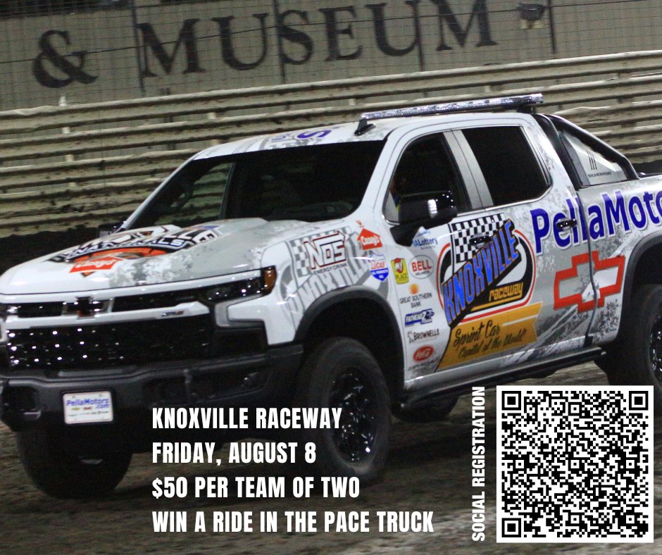 SteveKingFoundation (@stevekingfdn) on Twitter photo 🏁 Win a Ride in the <a href="/knoxvilleraces/">Knoxville Raceway</a> Pace Truck! 🏁
One of the most coveted prizes in the Social Division of our cornhole tournament — a once-in-a-lifetime pace truck ride around Knoxville Raceway!
Don’t miss your chance — register now: stevekingfoundation.org/events/ 🏁 Win a Ride in the <a href="/knoxvilleraces/">Knoxville Raceway</a> Pace Truck! 🏁
One of the most coveted prizes in the Social Division of our cornhole tournament — a once-in-a-lifetime pace truck ride around Knoxville Raceway!
Don’t miss your chance — register now: stevekingfoundation.org/events/