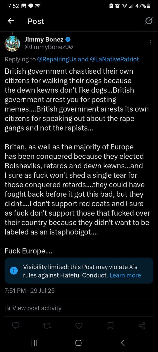 Europe, as well as the fucktards and fucktarded AI working at twitter, yes I just dead named you, can smurf all of the balls...