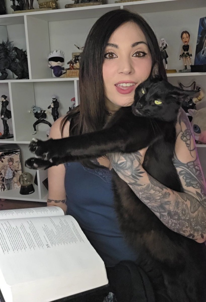 Cole Train and Edward Scissorhands both made appearances in my recent Bible Verse readings 🐱🐱