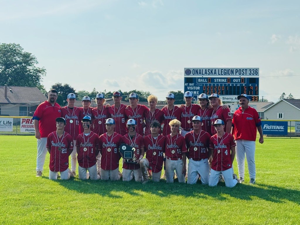 Congratulations to Onalaska!   
2025 Wisconsin American Legion Baseball 16u State Champions