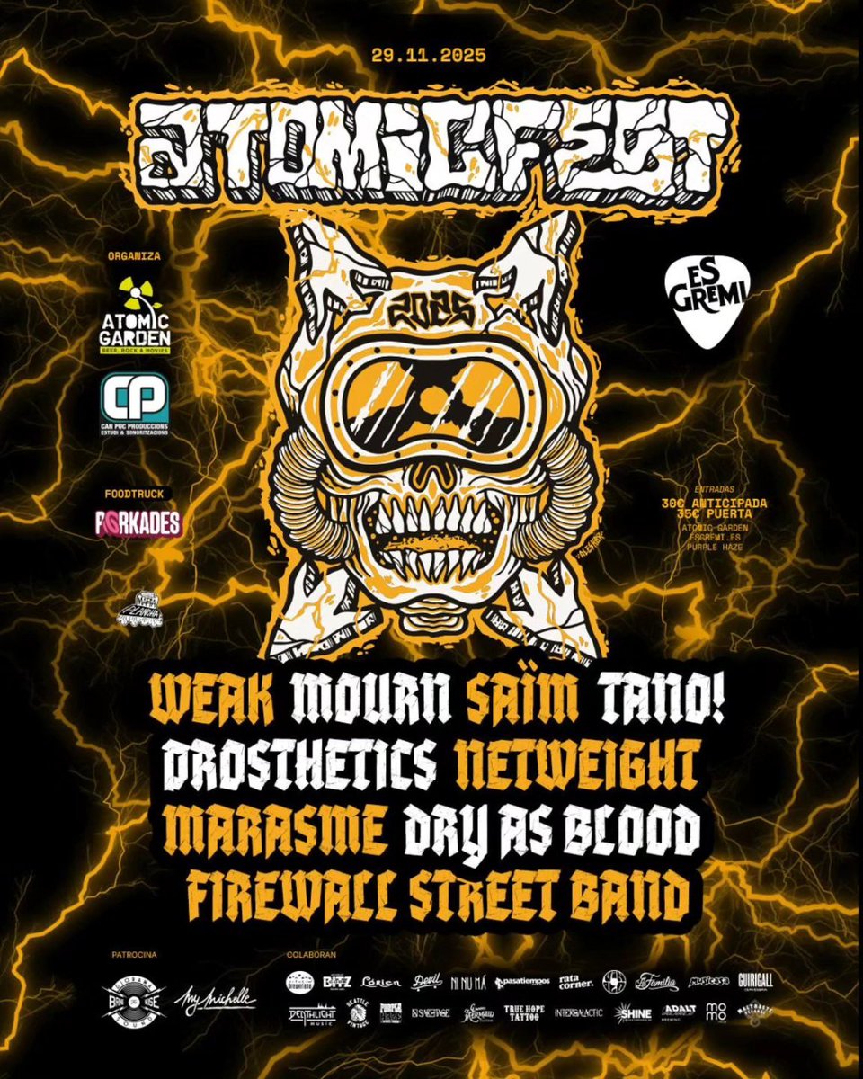 29 NOV @ ATOMIC FEST 2025
ES GREMI, PALMA DE MALLORCA
esgremi.com/evento/atomic-…