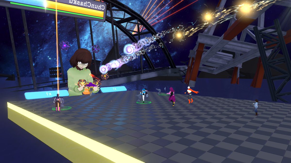 chunchasku's tweet photo. Some shots from todays RP. Nothin to crazy...just some FRISK FINALLY BACK IN ACTION AFTER 4 SEASONS!
Enjoy this teaser for the shows return later this year!
#vrchat #undertale #undertaleau #vrchatrp #vrtale https://t.co/L7Dx3OJx3L