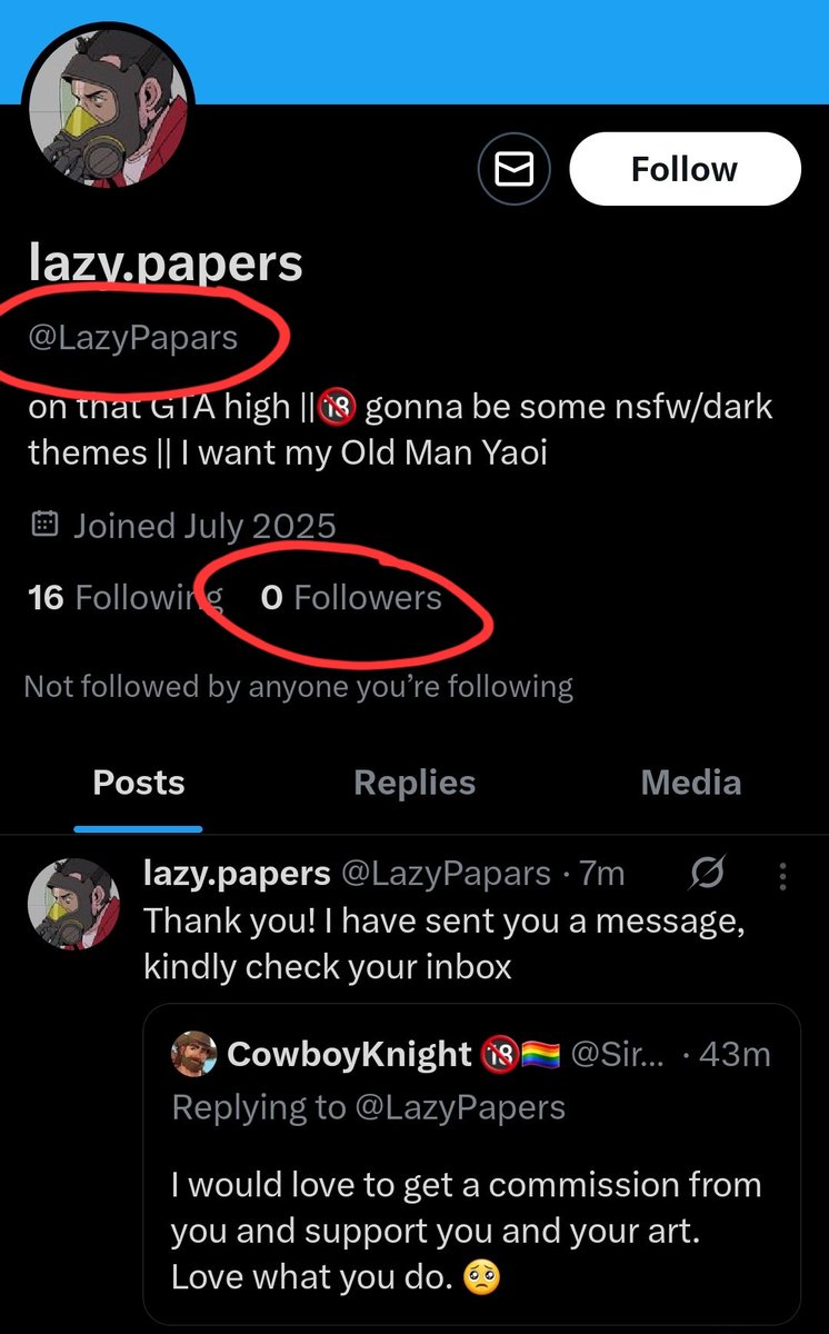 ⚠️ *SCAM ALERT* ⚠️ Brother thinks he's slick trying to copy the real @/LazyPapers. Fuck off, man.