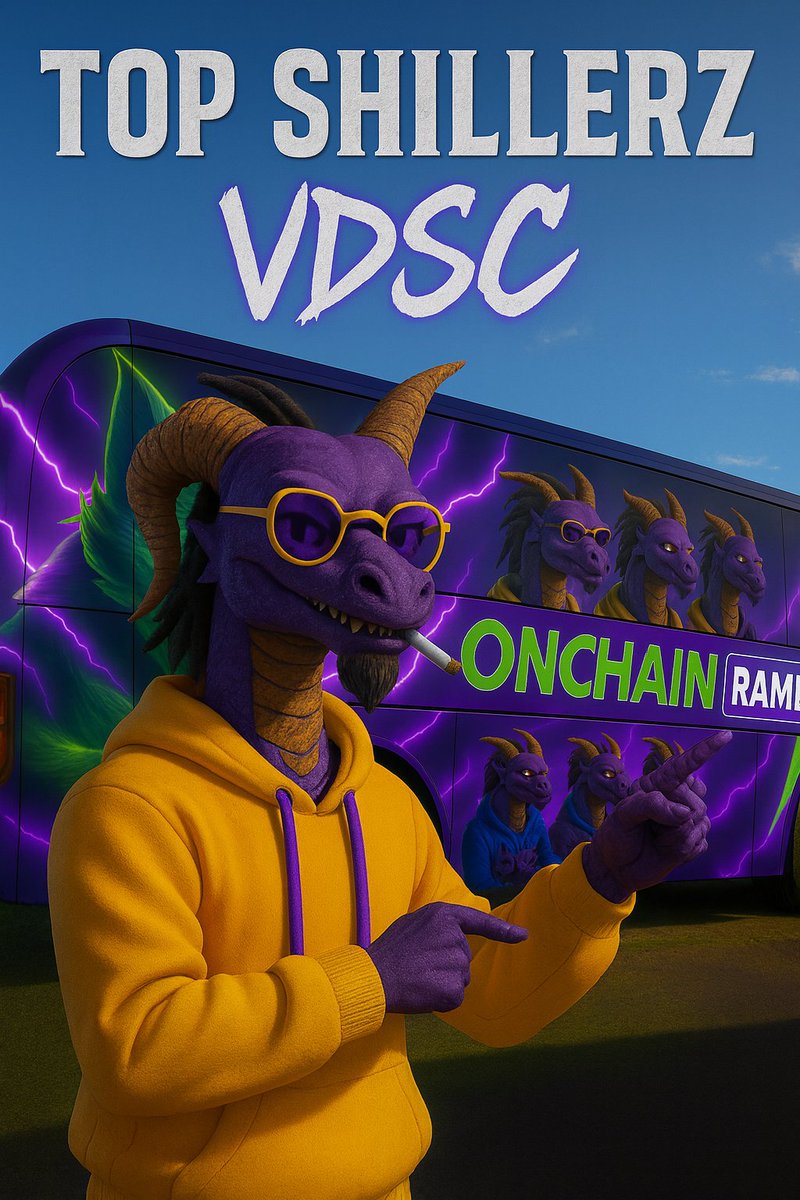🗣 Rewarding our top NFT dragon holders by turning their epic dragons into GIANT decals to deck out the Volted bus windows! 🚌✨ 

🔥 Volt Army, vote for your favorite dragons to decorate the windows in the comments! 🐉💜 #VDSC #NFTs