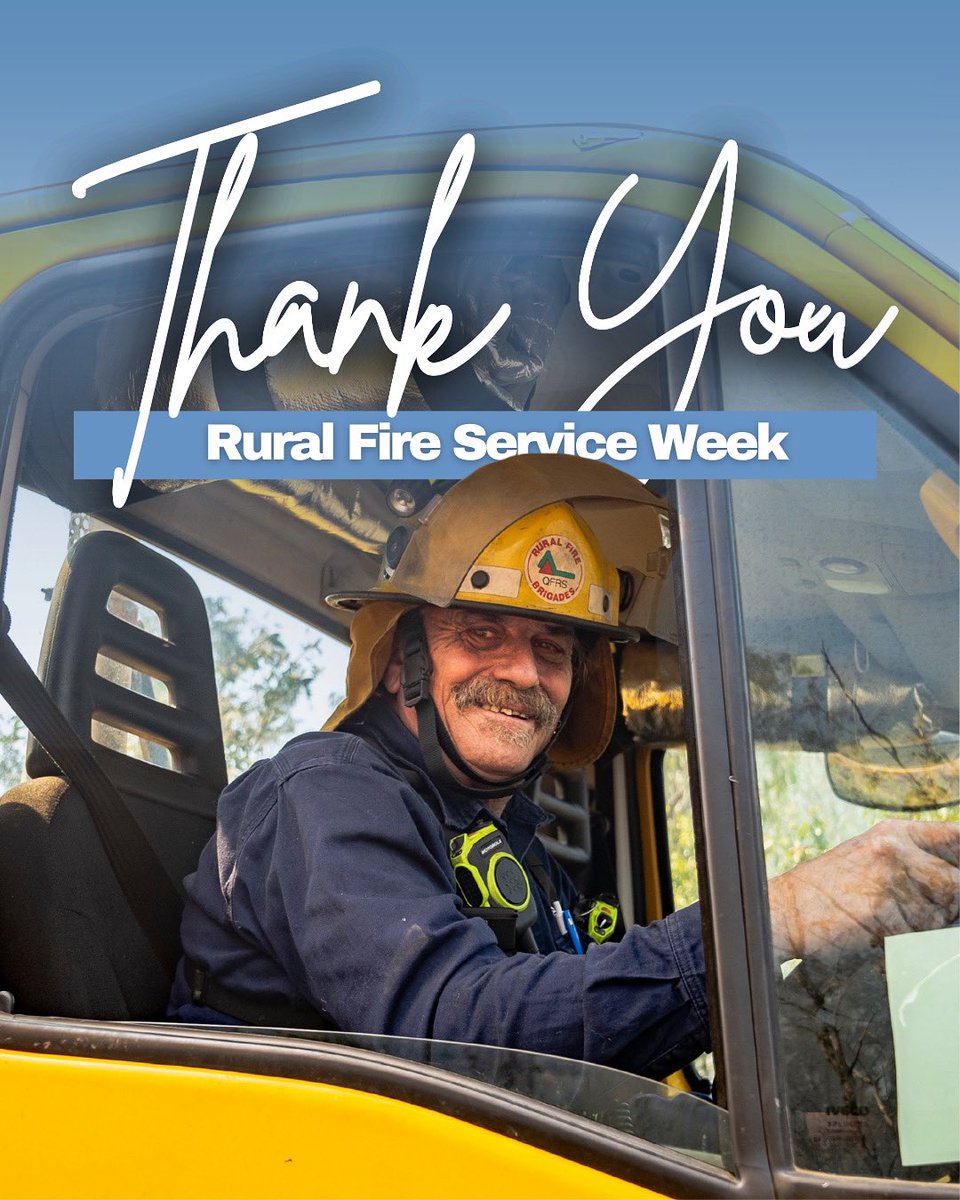 There’s over 27,000 of them across our State and this week we’re recognising their incredible efforts. 

They’re the volunteers who put themselves in harm’s way to protect their communities. 

Thank you to everyone in Rural Fire Brigades across Queensland.