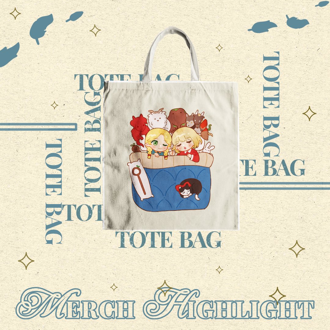 Wings of Desire: A Farcille Zine 🪽✨ (@farcille_zine) on Twitter photo ✨🪽 — MERCH SPOTLIGHT
Designed to carry all your dungeon treasures or ingredients, <a href="/cheebpaku/">paku 🌸 daze con! 🌸</a> has designed this adorable tote bag as an add on to your zine bundle! There's still time to snag this limited run item before preorders end! ✨🪽 — MERCH SPOTLIGHT
Designed to carry all your dungeon treasures or ingredients, <a href="/cheebpaku/">paku 🌸 daze con! 🌸</a> has designed this adorable tote bag as an add on to your zine bundle! There's still time to snag this limited run item before preorders end!