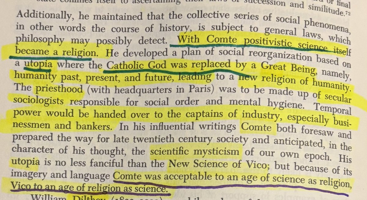 Thinkb4Learning's tweet photo. “Comte was acceptable to an age of science as religion, Vico to an age of religion as science.”

Pr⭕️gress, scientific mysticism, utopia, #GBVico, “New Science” 1/2 https://t.co/70uBg4xOvD
