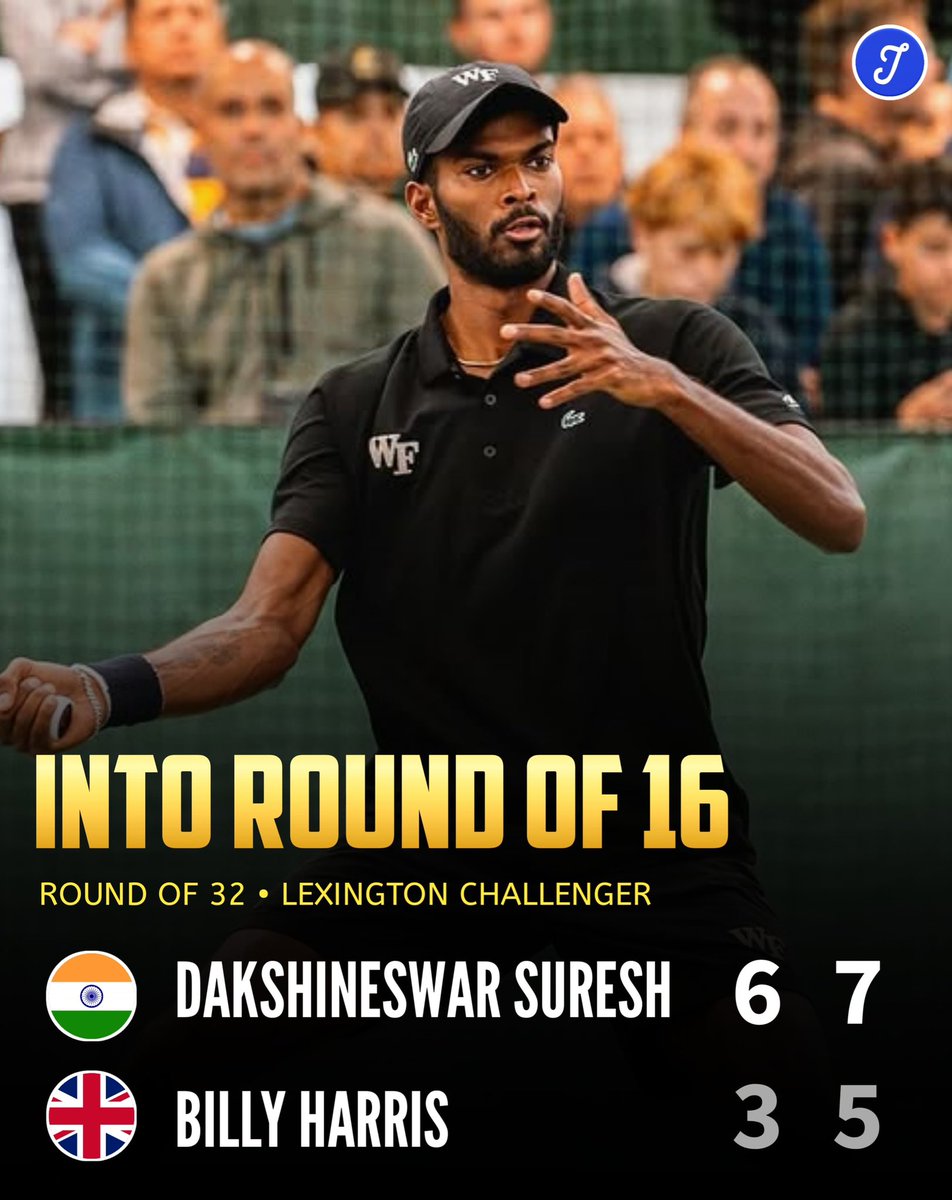Huge Upset By Dhakshineswar Suresh!

25-year-old 🇮🇳 Dhakshineswar Suresh (WR 788) stuns 5th seed Billy Harris (WR 146) 6-3, 7-5 to score his biggest career win and advance to R2 of the ATP 75 Lexington Challenger! 🔥

His maiden main draw Challenger victory came after a solid