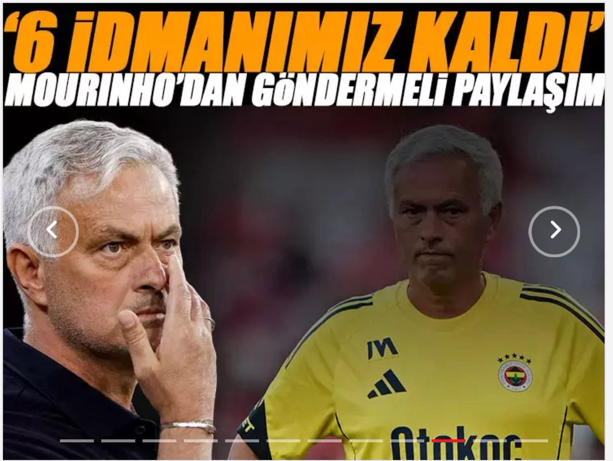 #Mourinho korkağın önde gideni. Fakat dünyanın en iyi laf ebelerinden….