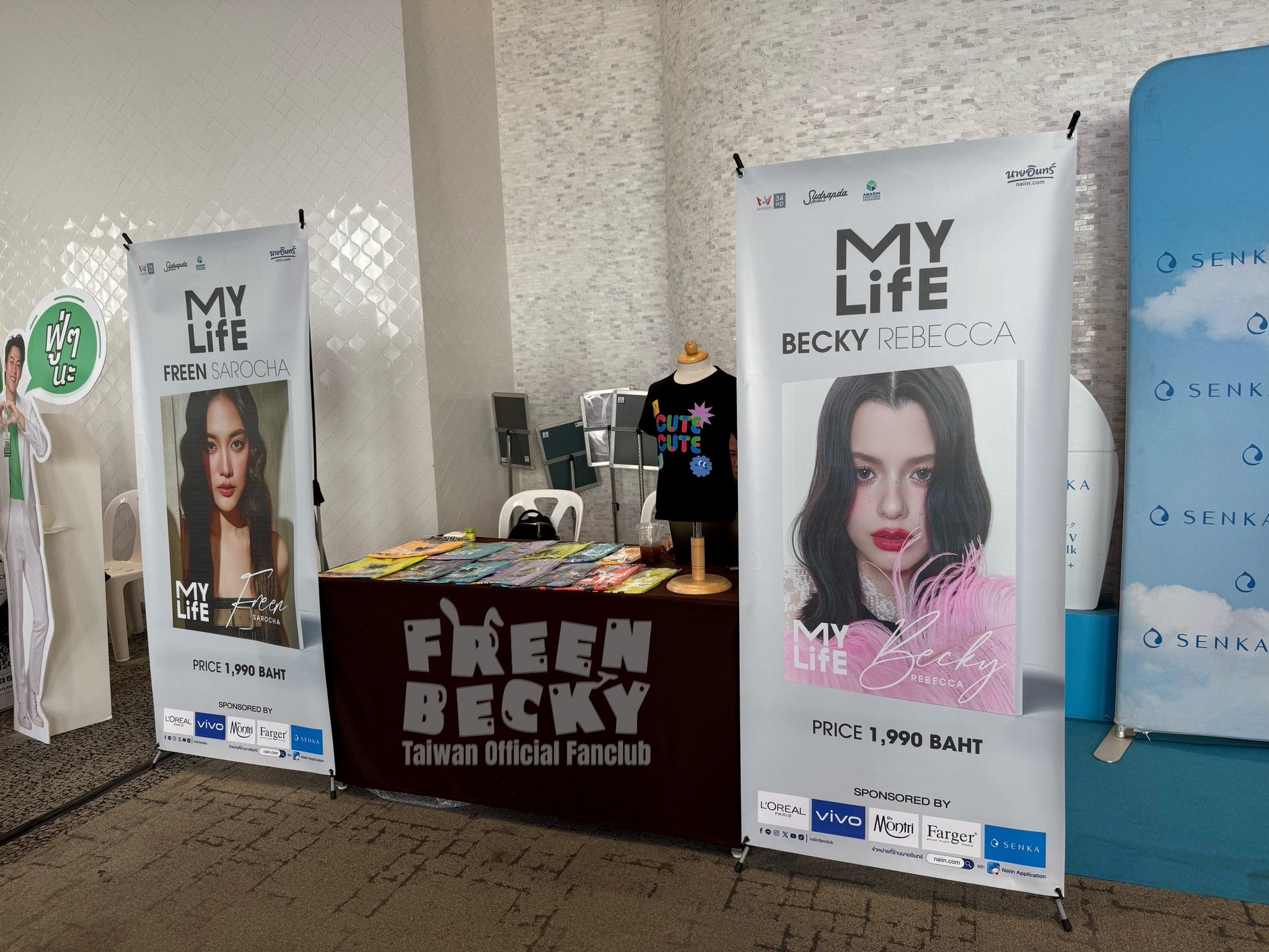 freenbecky ファンミーティング マニラ サイン入りポスター Freenbecky freen becky hdポスターサインサインサイン入り写真