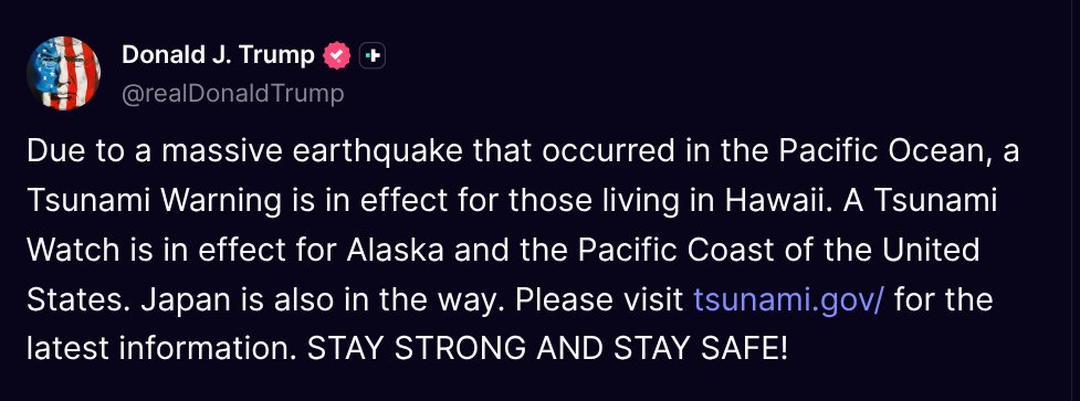 Fan Donald J. Trump 🇺🇸 TRUTH POSTS tweet media