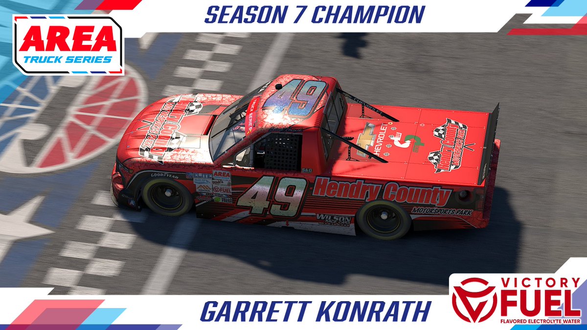 🏆 GARRETT KONRATH COMES THROUGH AT THE END AND SCORES HIS FIRST CAREER AREA TRUCK SERIES CHAMPIONSHIP WITH A WIN AT CHARLOTTE! 

Celebrate like a champion with 10% off Victory Fuel! 💪📷drinkvictory.com/discount/AREAi… | Code: AREAiRacing <a href="/Drink_Victory/">Victory Fuel</a>