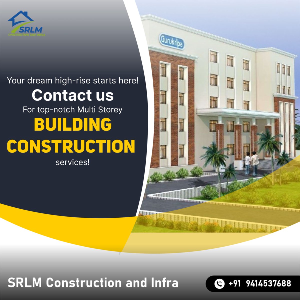 srlminfra's tweet photo. Looking to build your dream multi-storey project? 🏢
Trust SRLM Construction and Infra for top-notch building construction services!
📞 Call now: +91 9414537688
#Construction #SRLMInfra #BuildingDreams #RealEstate #Infrastructure #MultiStorey https://t.co/oynqUyhdHn