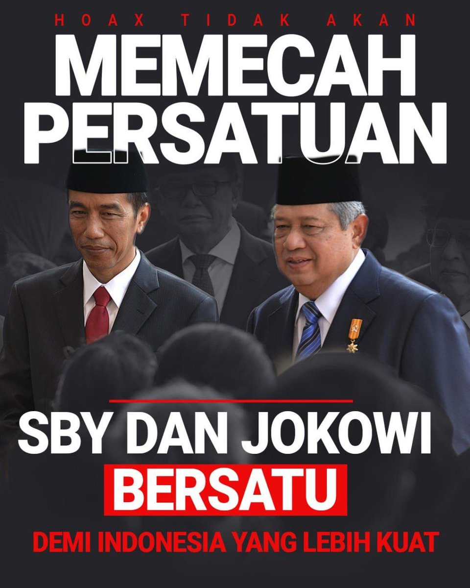 Gimik ijazah palsu makin absurd. Buzzer merah kayak <a href="/ch_chotimah2/">Chusnul ch💞timah</a> edit berita biar kelihatan seolah Pak SBY ikut nyerang Jokowi. Hasilnya? 
Tapi ya terlambat, semua udah paham ini kerjaan orang yang panik liat SBY DAN JOKOWI BERSATU jadi tameng utama lawan #AduDombaMerah