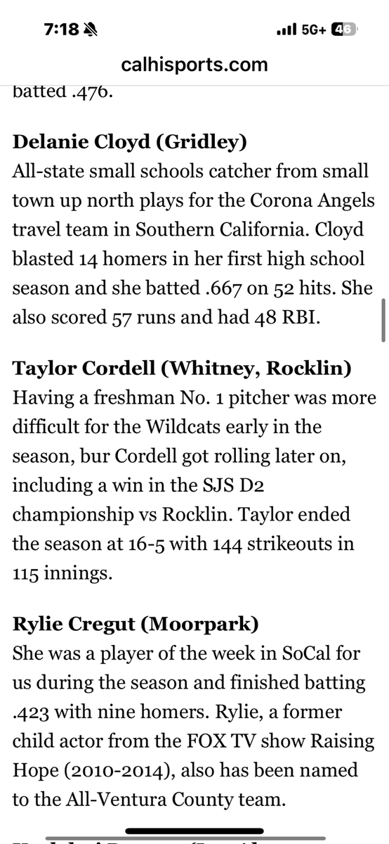 Thank you at <a href="/CalHiSports/">Cal-Hi Sports</a> for recognizing myself and my High School teammate <a href="/BriSeffens2028/">Bri Seffens 2028</a> and a few of my <a href="/CASnobarAtlee28/">Corona Angels Snobar / Atlee 2028</a> teammates <a href="/DCloyd06/">Delanie Cloyd</a> and <a href="/BrooklynA_2028/">Brooklyn Atteberry</a> to the top Cal All-State Top 30 Frosh Watch List! <a href="/WHS_Wildcats_SB/">WhitneySoftball</a> 
<a href="/tarynatlee_/">Taryn Atlee 🇵🇭</a> <a href="/JessicaVentoza/">Jessica Ventoza</a> 
.
.
.